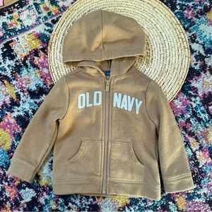 Old Navy Zip Front Hooded Sweatshirt 12-18 Months